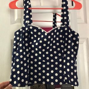 ModCloth sweetheart crop top size XL - NWT